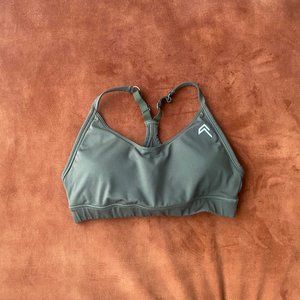 Oner Active Everyday Sports Bra in Olive Green, Size Medium